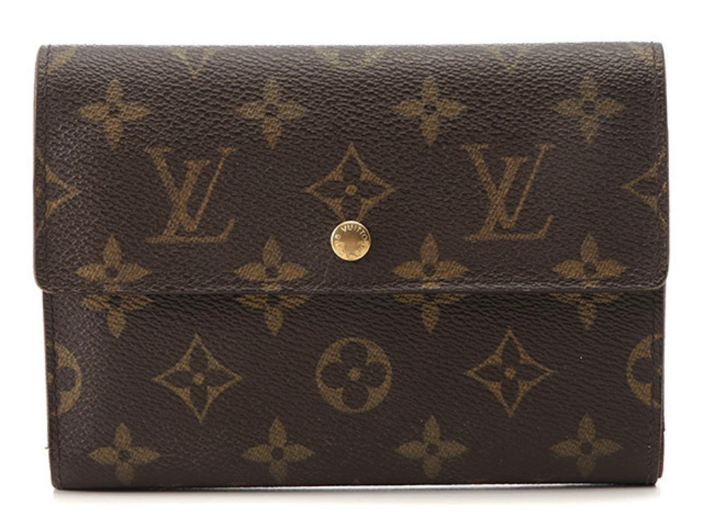 LOUIS VUITTON Porte Wallet Tresor Etui Papier Monogram